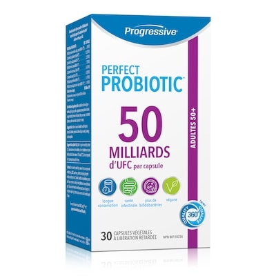 Progressive Perfect Probiotic pour adultes 50+ 30 ea, 1,33 $/1ch