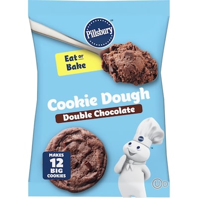 Pillsbury Double Chocolate Cookie Dough, Ready to Bake, 12 ct 454 g, $0.99/100g