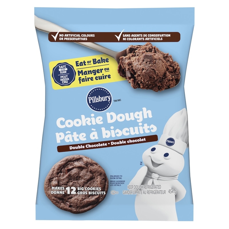 Double Chocolate Cookie Dough, Ready to Bake, 12 ct