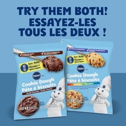Pillsbury Double Chocolate Cookie Dough, Ready to Bake, 12 ct