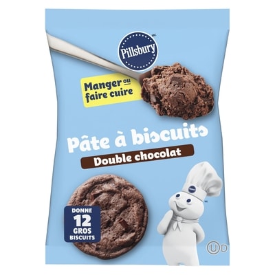 Pillsbury Pâte à Biscuits Double Chocolat , Prête à Cuire, 12 ct 454 g, 1,21 $/100g