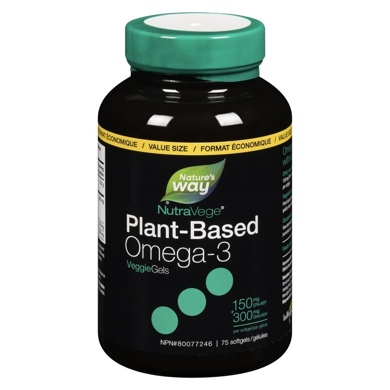 Plant-Based Omega-3 Veggiegels Fresh Mint Flavour Value Size