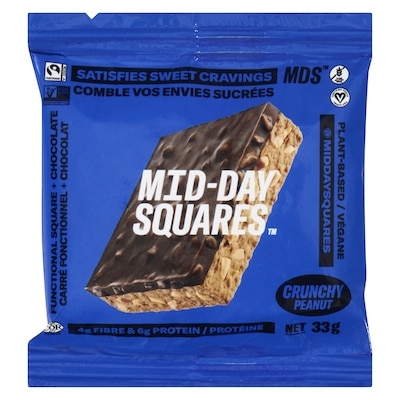 Midday Squares Carré fonctionnel + chocolat 33 g, 8,76 $/100g