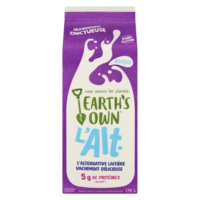 Earth’s Own L'alt. boisson à l'avoine et à la noix de coco enrichie sans gluten 1.75 l, 0,34 $/100ml