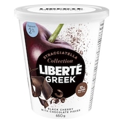 Liberte Greek Stracciatella 2% Yogurt, Cherry with Chocolate