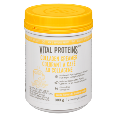VITAL PROTEINS Colorant à café au collagène vanille 303 g, 14,85 $/100g