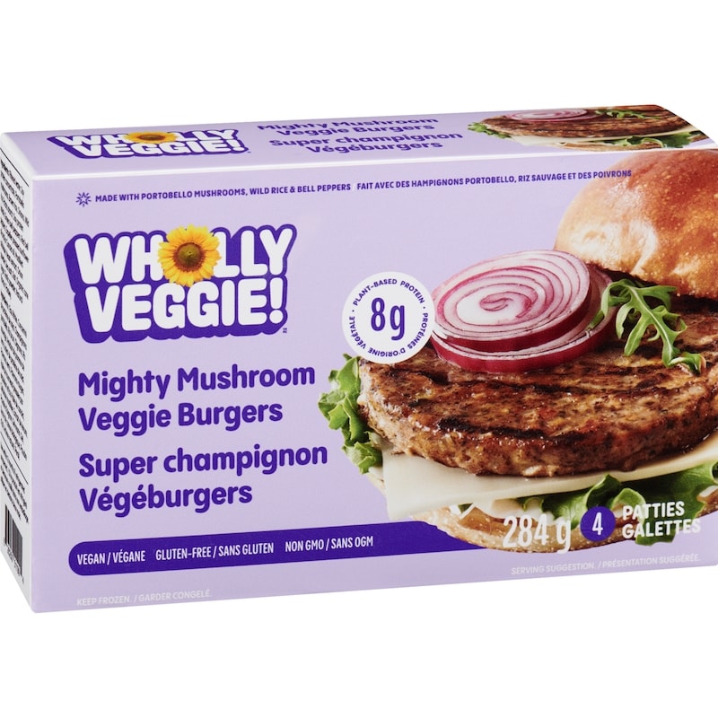 Mighty Mushroom Veggie Burgers