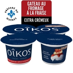 Oikos Yogourt extra-crémeux saveur gâteau au fromage à la fraise 380 g, 0,92 $/100g