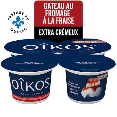 Oikos Yogourt extra-crémeux saveur gâteau au fromage à la fraise 380 g, 1,13 $/100g