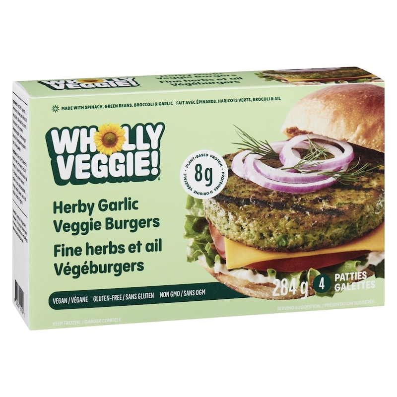 Herby Garlic Veggie Burgers