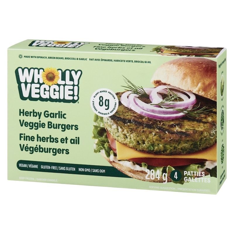 Herby Garlic Veggie Burgers