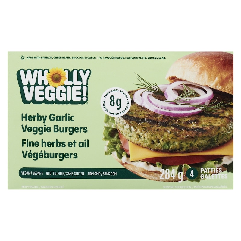 Herby Garlic Veggie Burgers