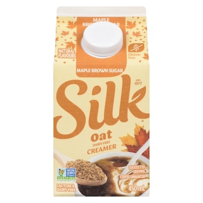 Silk Coffee Enhancer Maple Brown Sugar Oat Dairy-Free Creamer 450 ml, $0.75/100ml