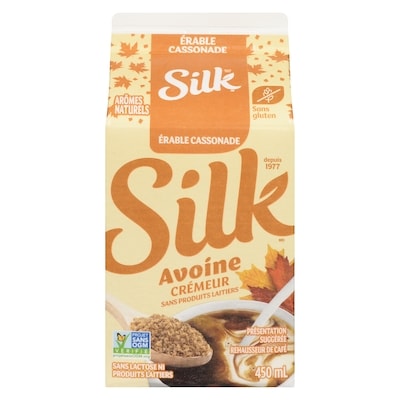 Silk Rehausseur de café érable cassonade avoine crémeur sans produits laitiers 450 ml, 0,61 $/100ml