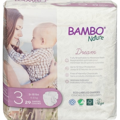 Bamboo Nature Dream Diapers 3 4-8 Kg 1 ea, $16.99/1ea