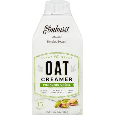 Elmhurst Oat Creamer Pistachio Crème 473 ml, $1.79/100ml