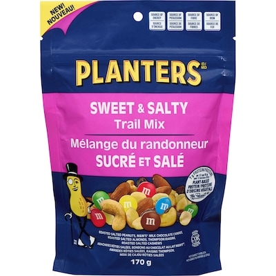 Planters Trail Mix Sweet & Salty 170 g, $3.70/100g
