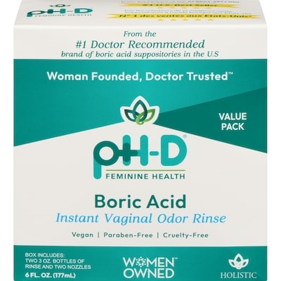 PhD Boric Acid Instant Vaginal Odor Rinse 177 ml, $17.09/100ml