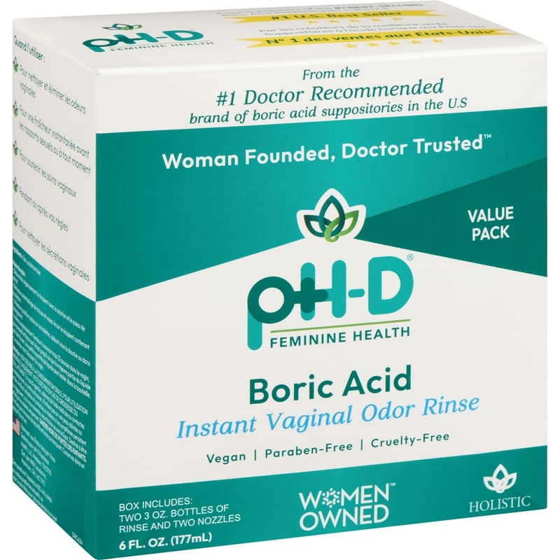 Boric Acid Instant Vaginal Odor Rinse