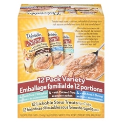 Hartz Lickable Stew Treats For Cats Pack Variety 12x40.0 g, $3.12/100g