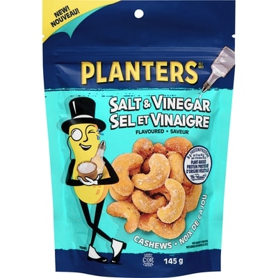 Planters Noix de cajou sel et vinaigre saveur 145 g, 3,79 $/100g