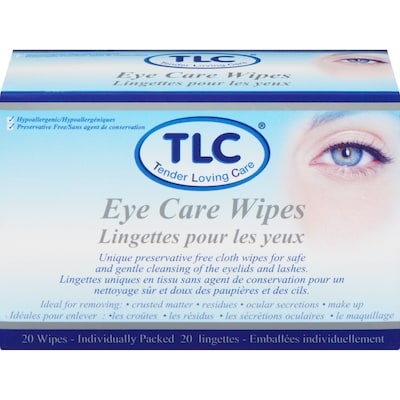 TLC Eye Care Wipes 20 ea, $0.65/1ea