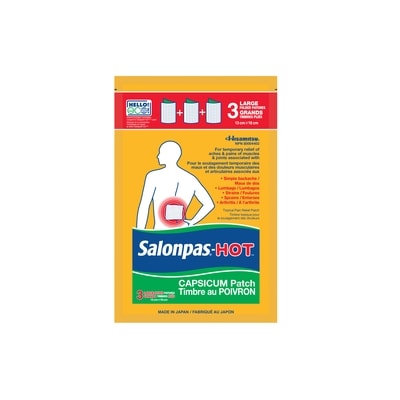 SalonPas Hot Capsicum Patch 3 ea, $3.83/1ea