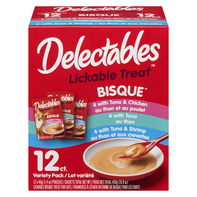 Lickable Bisque Treats For Cats Pack Variety