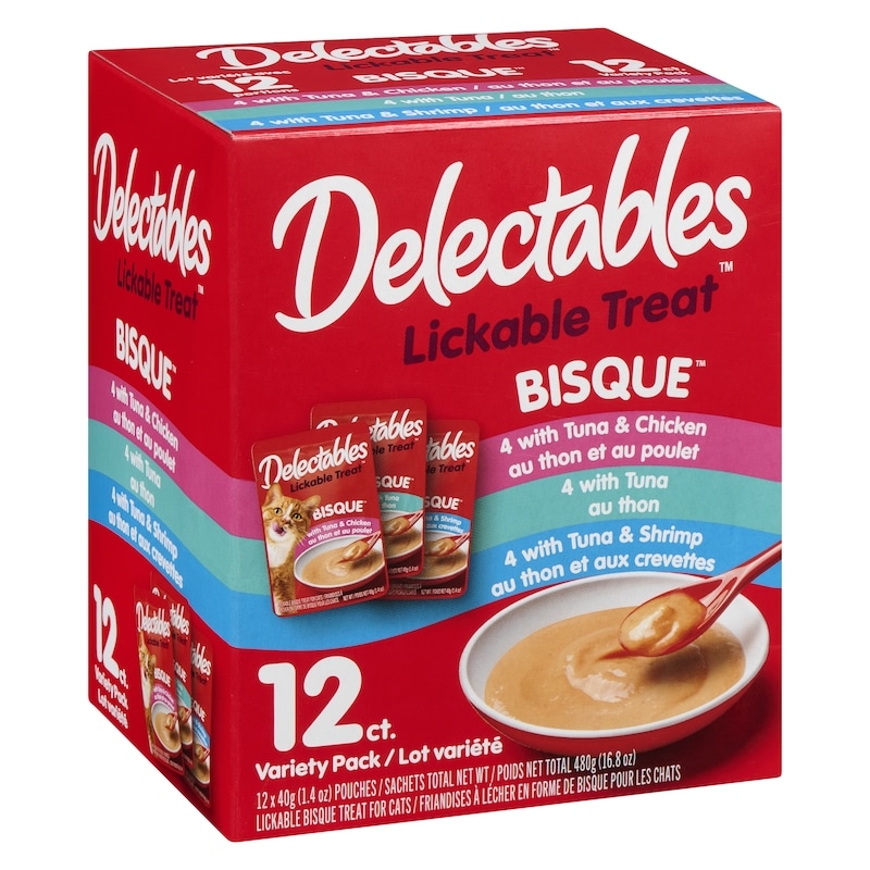 Lickable Bisque Treats For Cats Pack Variety