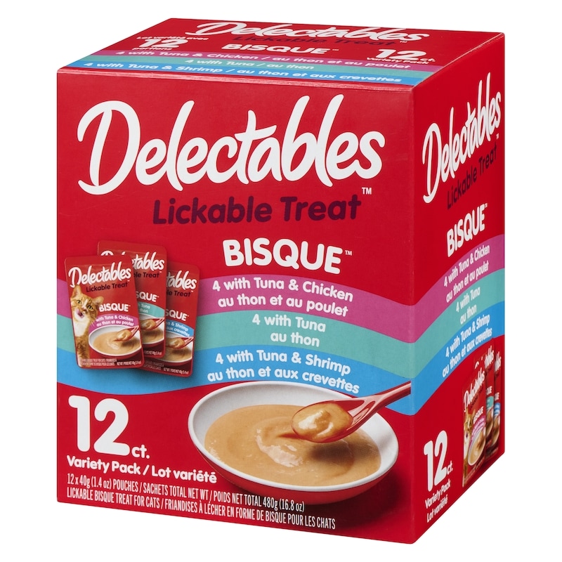 Lickable Bisque Treats For Cats Pack Variety