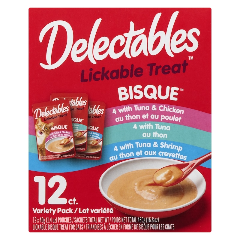 Lickable Bisque Treats For Cats Pack Variety