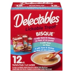 Hartz Friandise délectable de bisque pour les chats variété de paquet 12x40.0 g, 3,54 $/100g