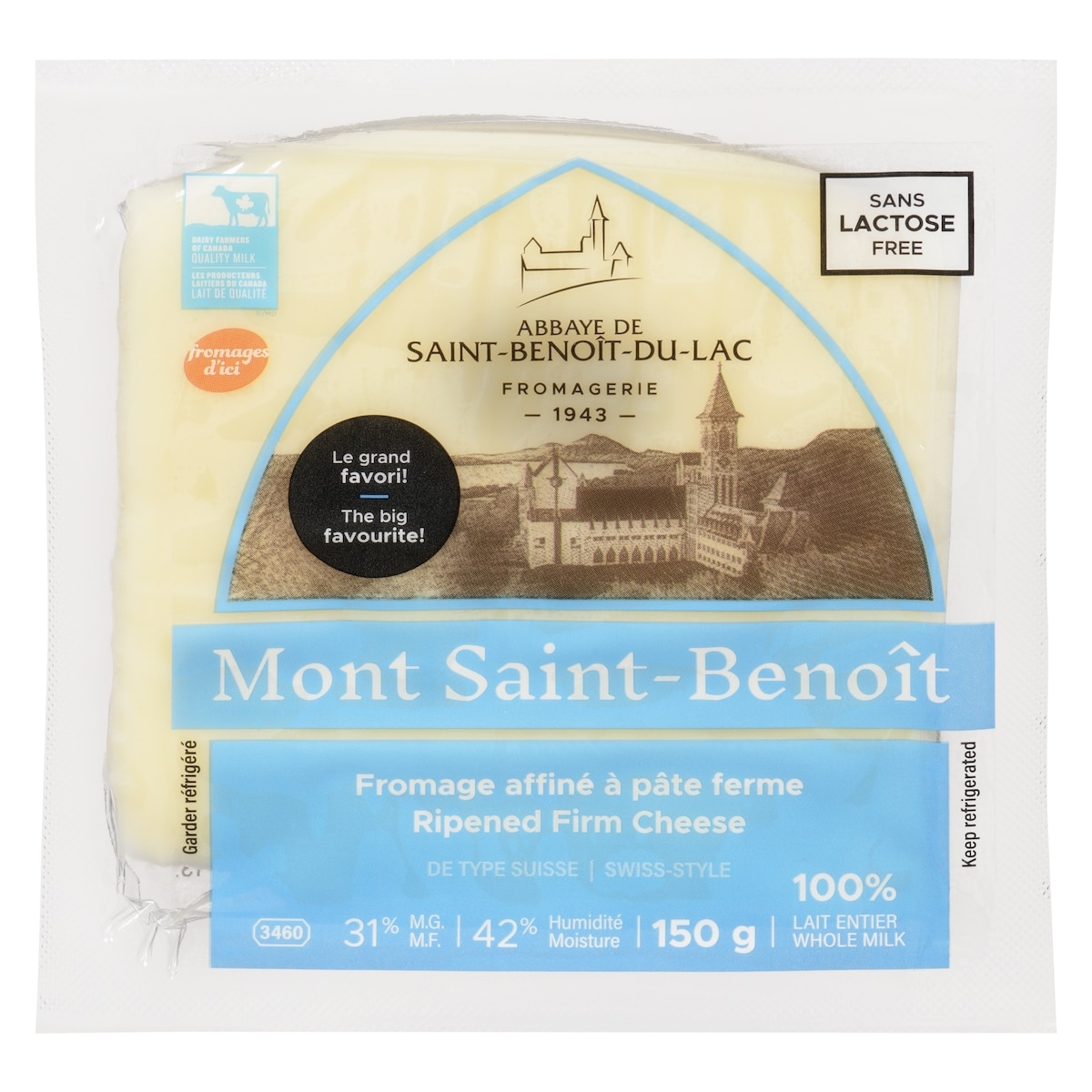 null Mont St-Benoît Cheese 150 g, $4.33/100g