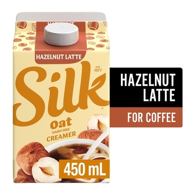 Silk Coffee Enhancer Hazelnut Latte Oat Dairy-Free Creamer 450 ml, $0.58/100ml