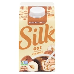 Silk Coffee Enhancer Hazelnut Latte Oat Dairy-Free Creamer - 450