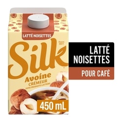 Silk Crémeur à café avoine saveur latté noisettes 450 ml, 0,73 $/100ml
