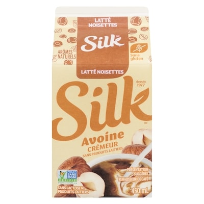 Silk Rehausseur de café latté noisettes avoine crémeur sans produits laitiers 450 ml, 0,61 $/100ml