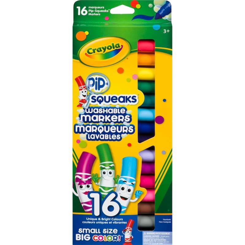 Pip-Squeaks Markers Washable, 16 count