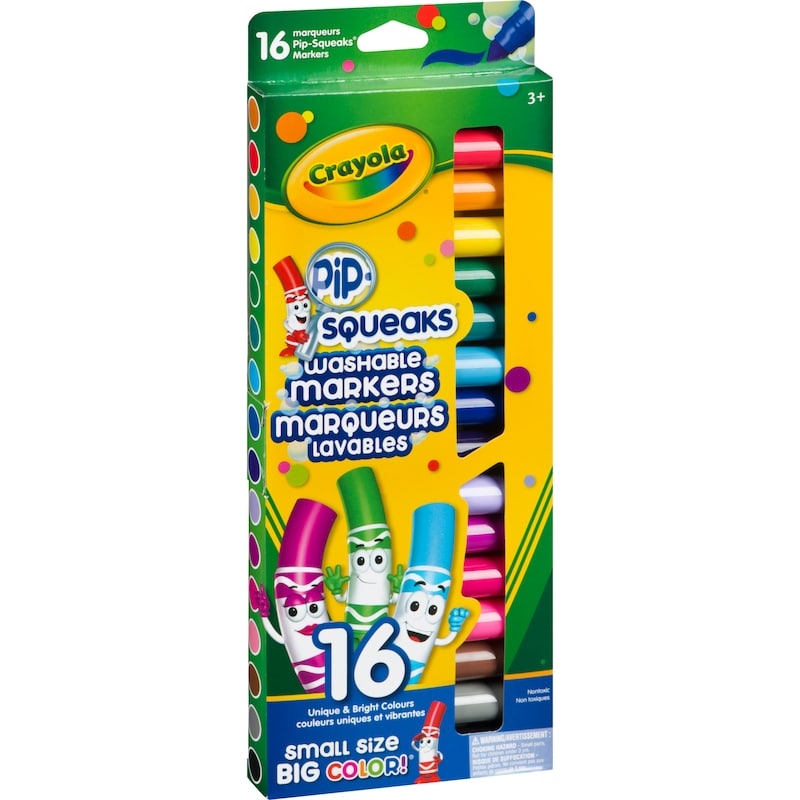 Pip-Squeaks Markers Washable, 16 count