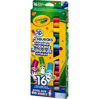 Pip-Squeaks Markers Washable, 16 count