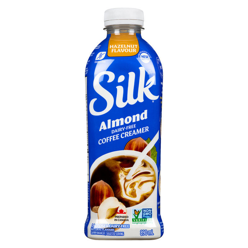 Silk Coffee Enhancer Hazelnut Almond Dairy-Free Creamer - 890 ml