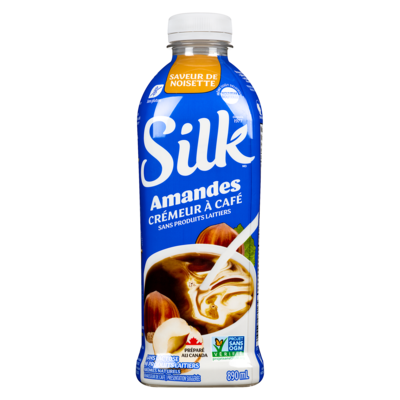 Silk Rehausseur de café noisette amandes crémeur sans produits laitiers 890 ml, 0,65 $/100ml