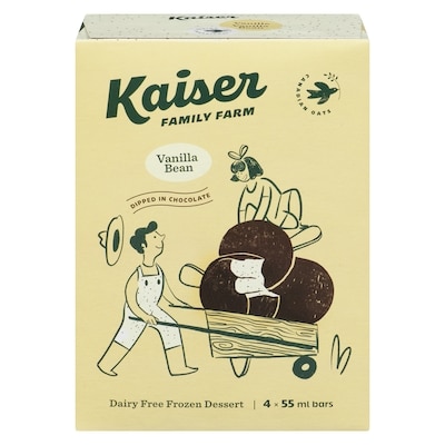 Kaiser Dairy Free Frozen Dessert Vanilla Bean 4x55.0 ml, $3.64/100ml