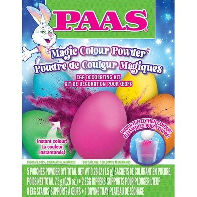 PAAS Magic Colour Powder Egg Decorating Kit 1 ea, $4.00/1ea
