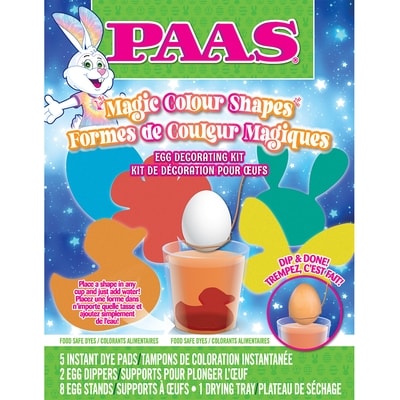 PAAS Magic Colour Shapes Egg Decorating Kit 1 ea, $4.00/1ea