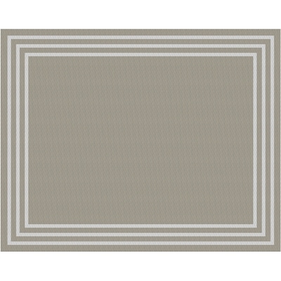 Everyday Essentials Tapis d’extérieur réversible, 118,11 po x 94,49 po – bordures naturelles 1 ea, 80,00 $/1ch