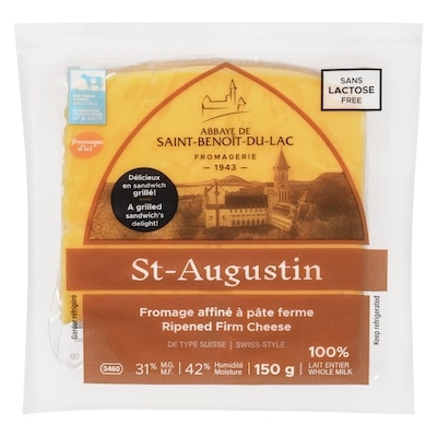 null Ripened Firm Cheese St-Augustin Swiss-Style 31% M.F. 150 g, $5.33/100g