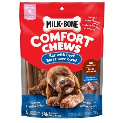 Milkbone Comfort Chews Dog Treats Small Bar With Beef 210 g, $4.76/100g