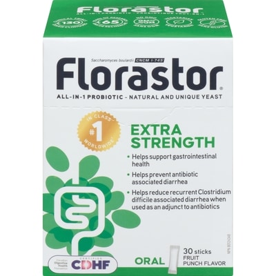 Florastor All-In-1 Probiotic Fruit Punch Flavor Extra Strength 3 ea, $14.16/1ea