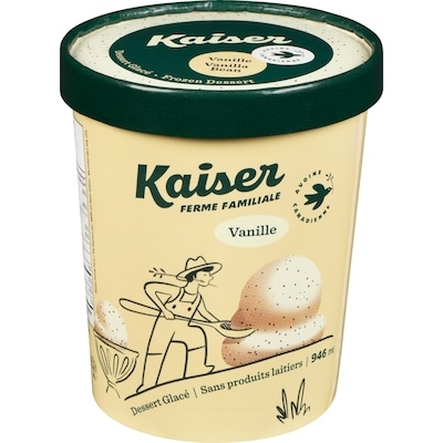 Kaiser Dessert glacé sans produits laitiers vanille 946 ml, 0,85 $/100ml